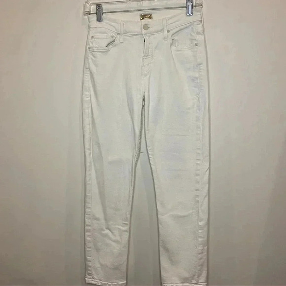 MOTHER The Dropout Jeans in Whipping Cream - Picture 5 of 16